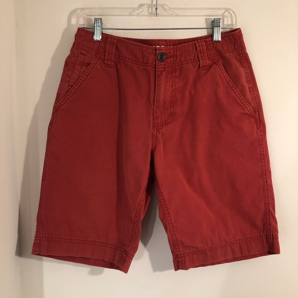 Missimo Flat Front Shorts Womens 30W Rusty Red